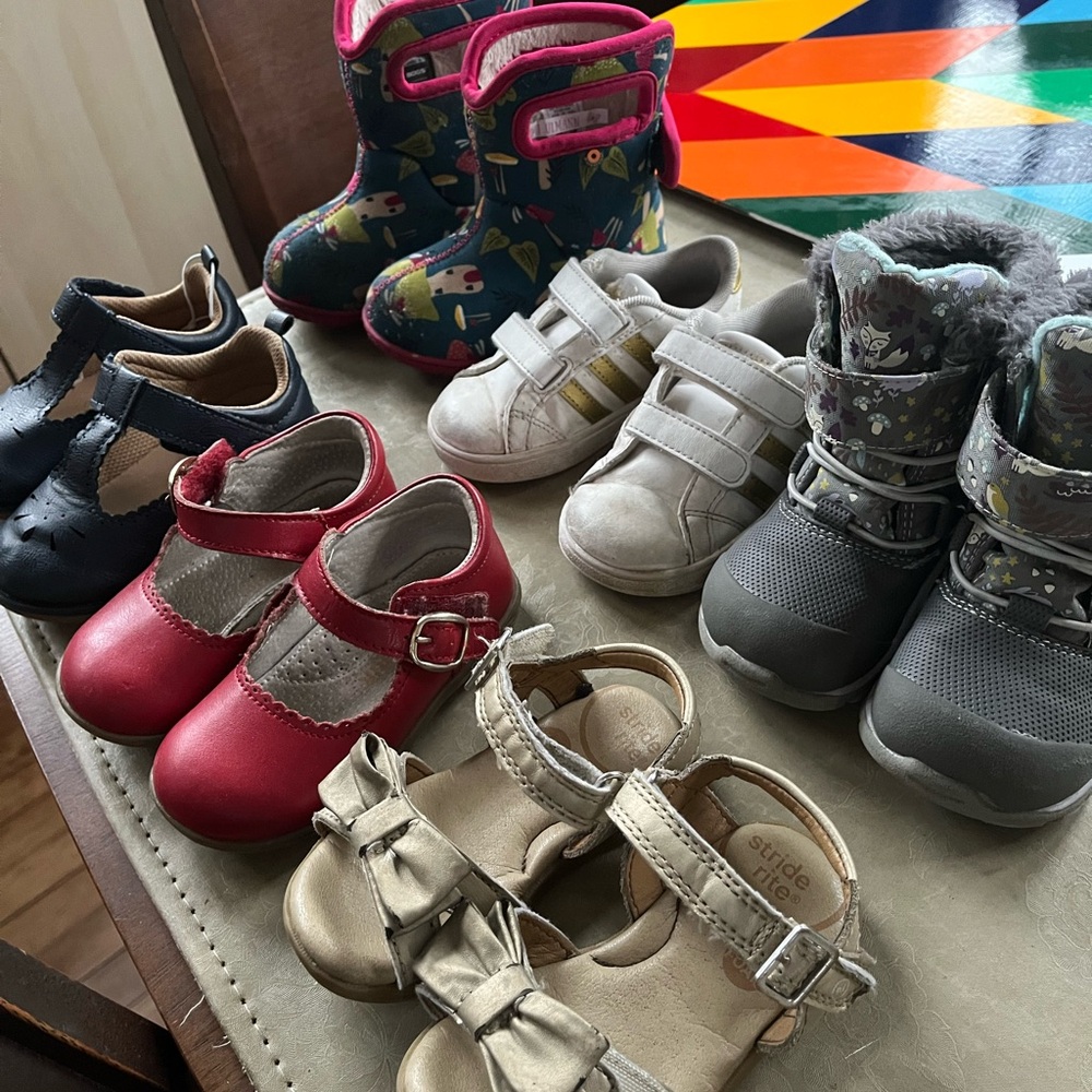 Strike Rite Bogs See Kai Run Toddler Shoe Lot Size 6 Girls